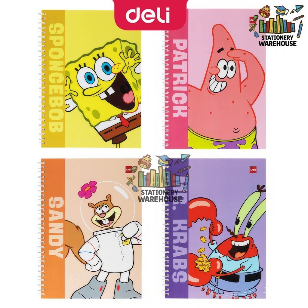 

Deli Notebook B5 ELB560 LB560 Spiral Spongebob Squarepants Buku Catatan Bergaris