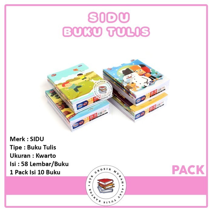 

promo ✨ -TEMURAH!!! Buku Tulis SINAR DUNIA / SIDU 10x58 Lembar