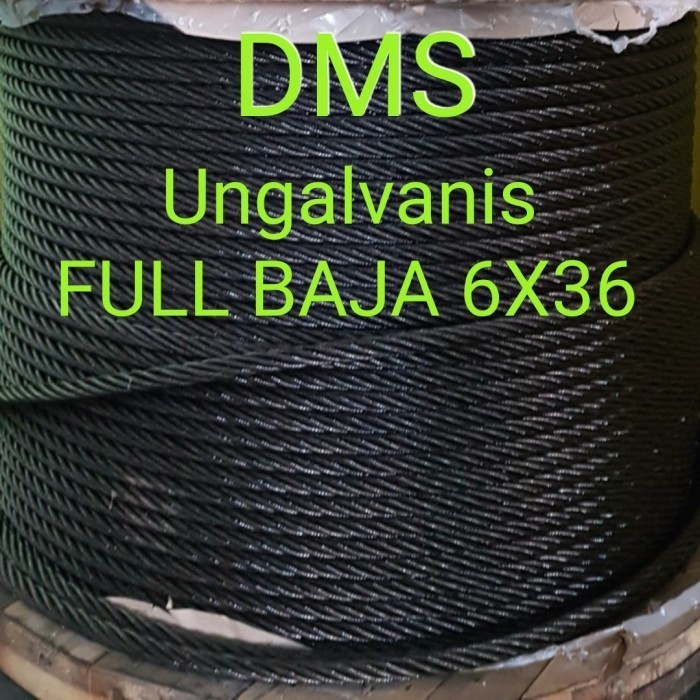 Kawat seling baja/Sling baja/Kawat baja/Wire rope M12/12mm 6x36kiswire
