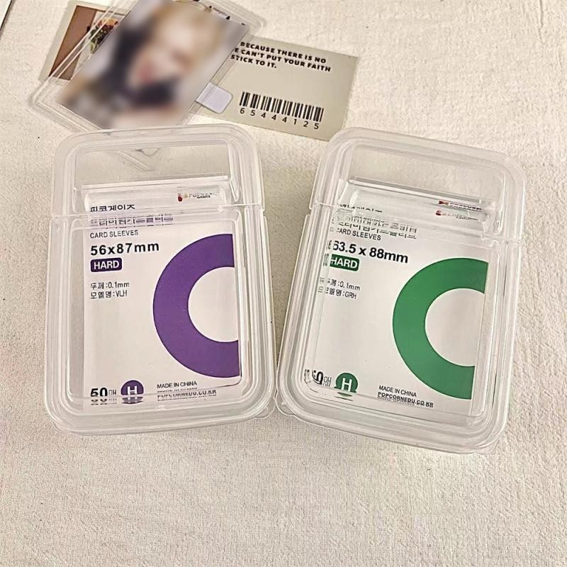 

3 Inch Photocards Collect Box Portable Kpop Small Card Storage Box Card Film Finishing Case Transparent Dustproof Organizer