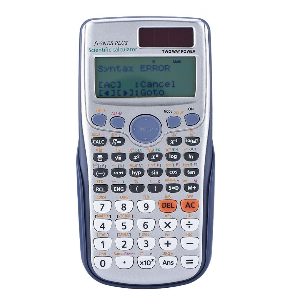 

FX-991ES-PLUS Original Scientific Calculator 417 Functions Students Computer School Office Power Graphing Financial Supplies