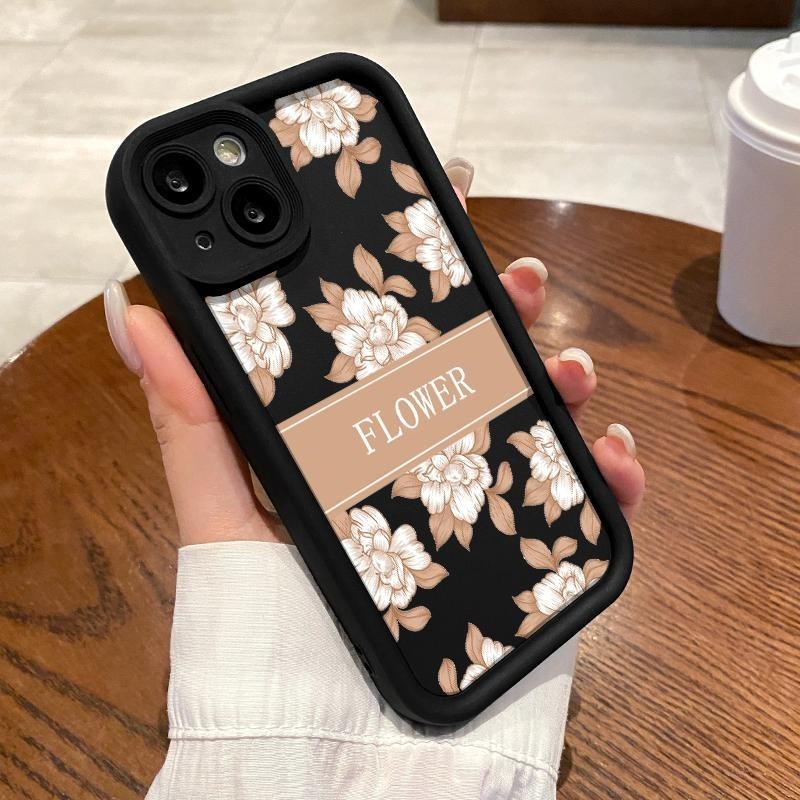 Casing For Samsung A23 4G 5G A20 A20s A21s A22 4G A24 A25 Case Slikon Shockproof Flower Flower Softc