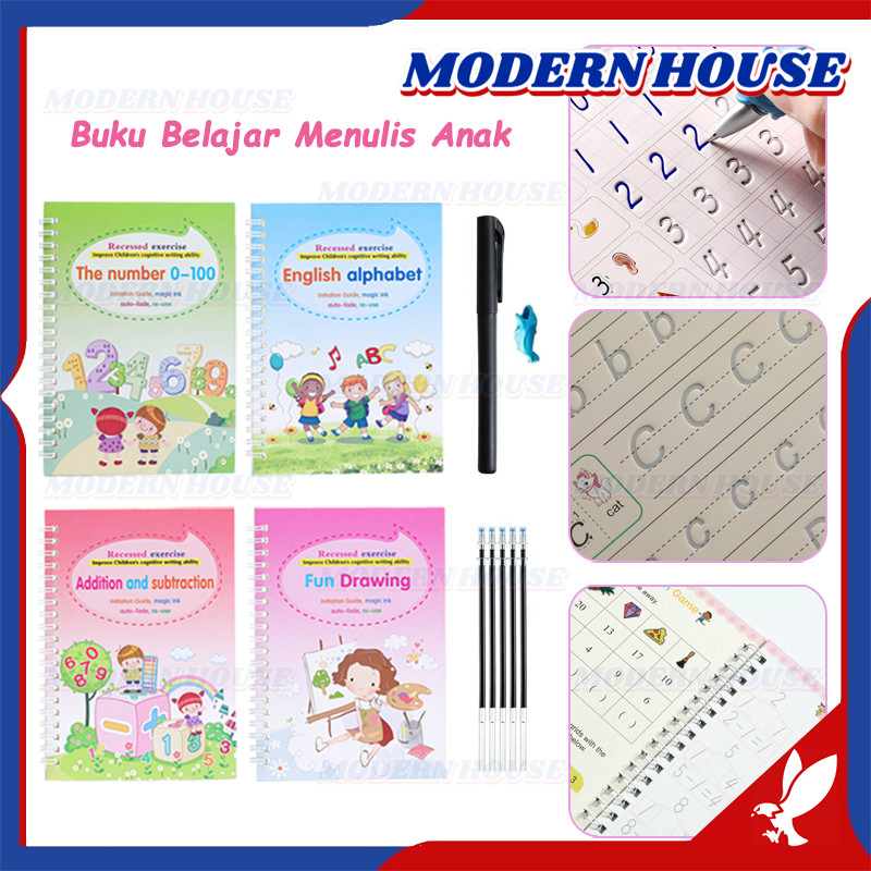 

Sank Magic Pratice Book / Buku Panduan Belajar TK / Buku Belajar Anak / Sank Magic Book Buku Belajar Menulis / Belajar Menulis & Mengenal Angka Huruf Alfabet