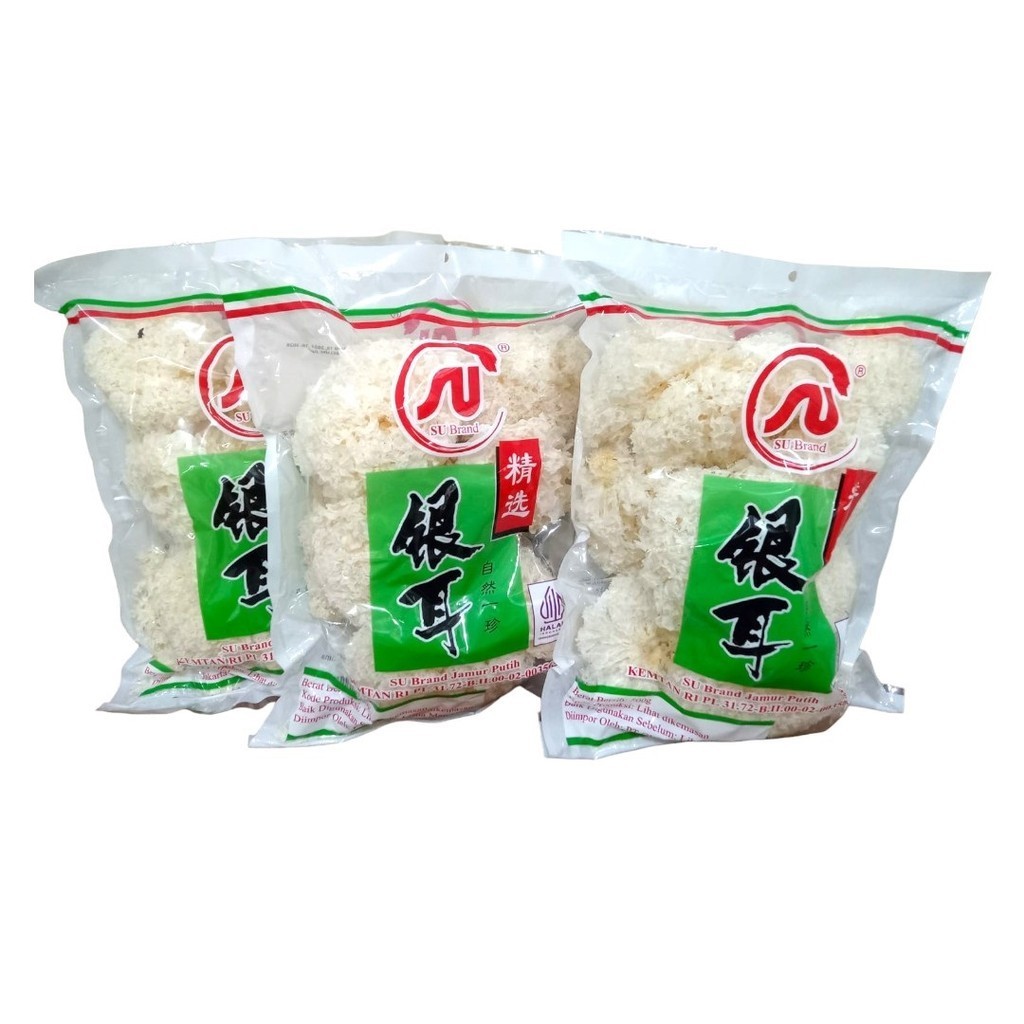 

YMR SU Brand Jamur Putih Salju Es Snow Mushroom Yin Er 500Gram (Pack)