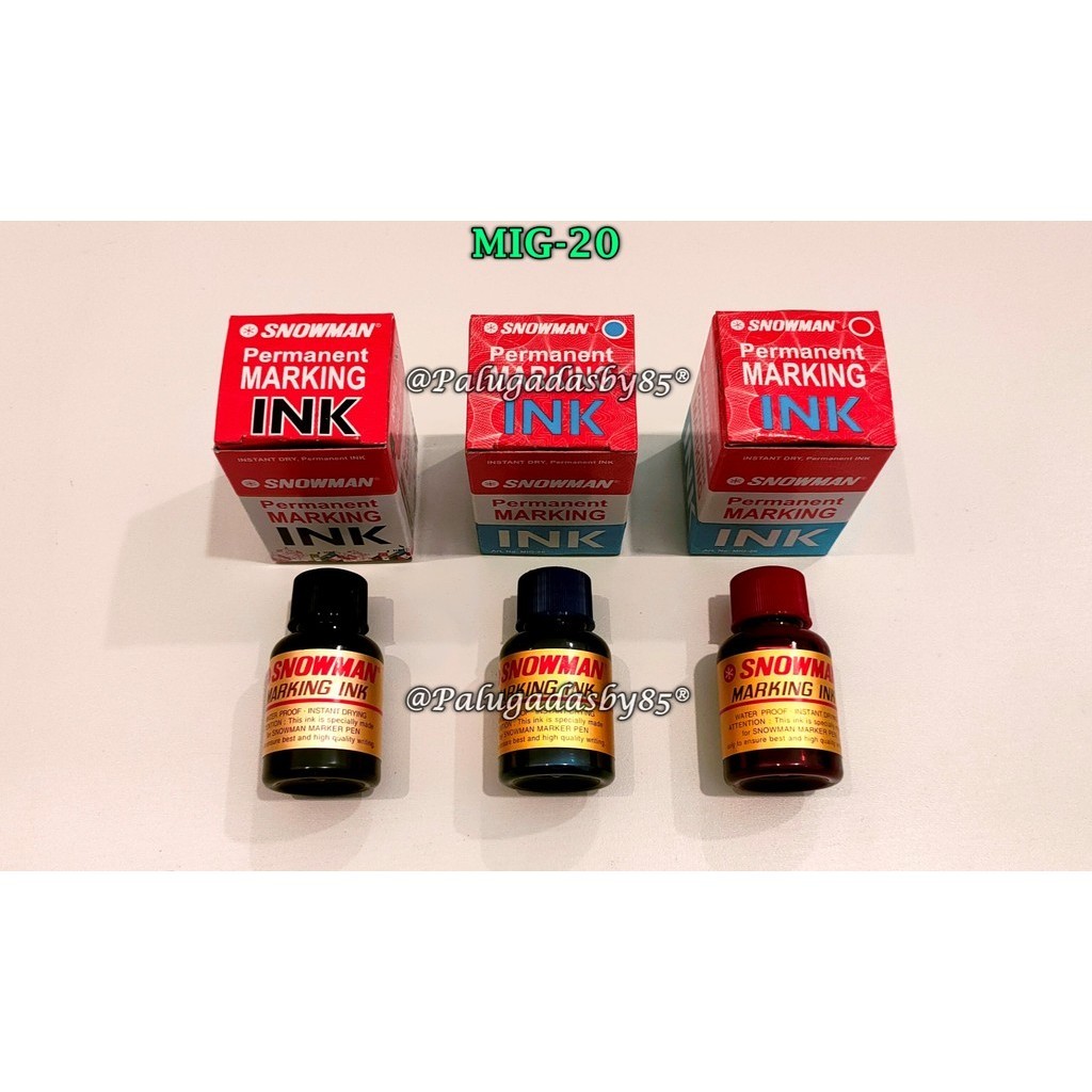 

(1 Biji) Refill Spidol Permanent Snowman MIG-20 / Tinta Snowman Permanen MIG-20 MIG 20 MIG20