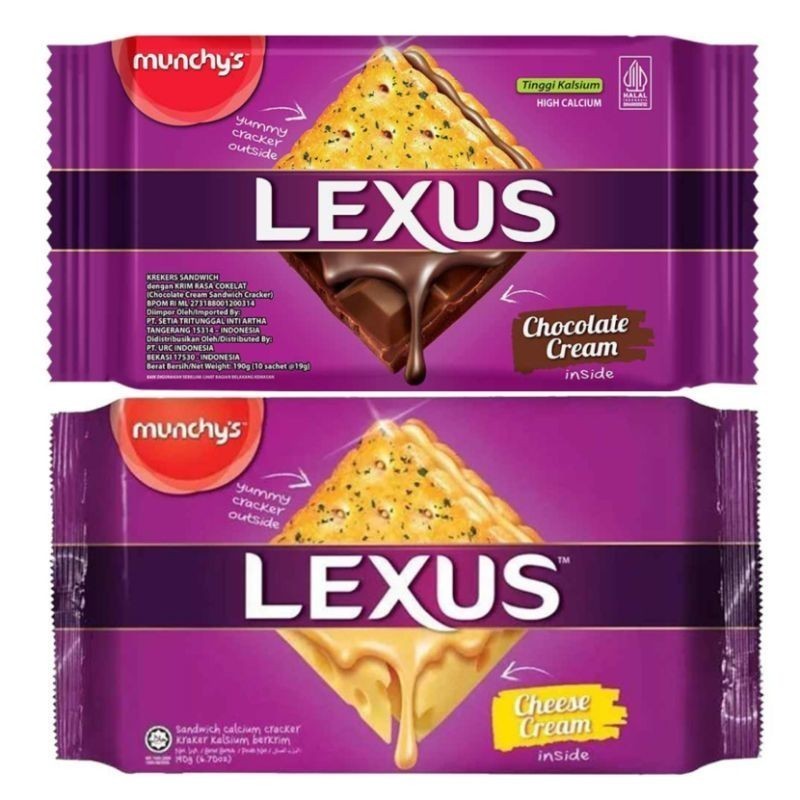 

Munchys Lexus Sandwich Crackers 76 gr | Cheese Chocolate cream