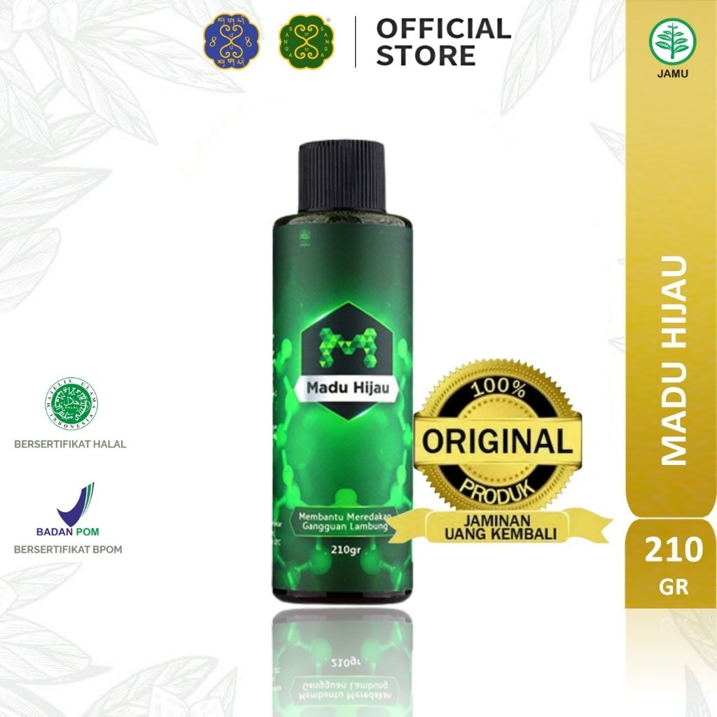 

Madu Hijau Original 210Gram BPOM Herbal Mengatasi Asam Lambung, Maag ,Gerd Kronis asli original