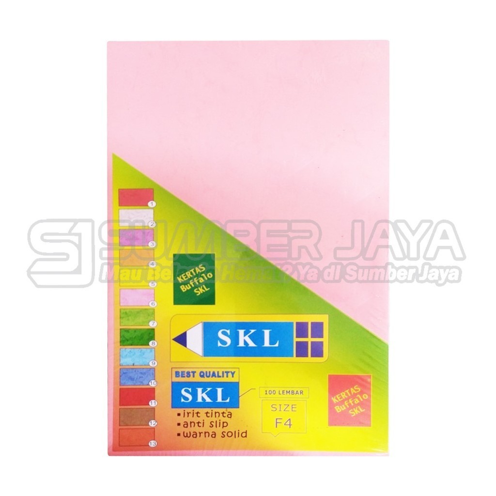 

Kertas Buffalo Otello SKL Kertas Cover Karton Jilid F4 Isi 100 Pcs