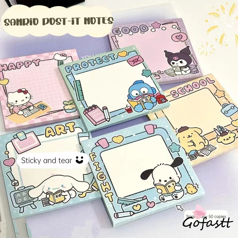 

COD Kartun Sanrio Post-It Note Kertas Catatan Tempel Lucu Buku Materi Akun Siswa G