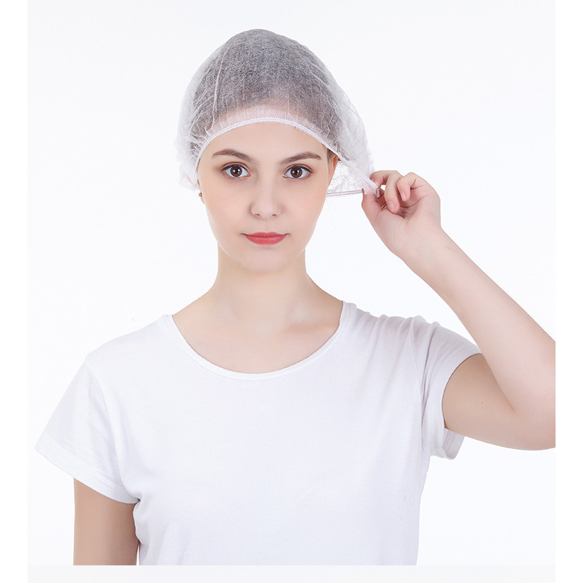 hot sale non-woven disposable round clip cap bouffant surgical cap