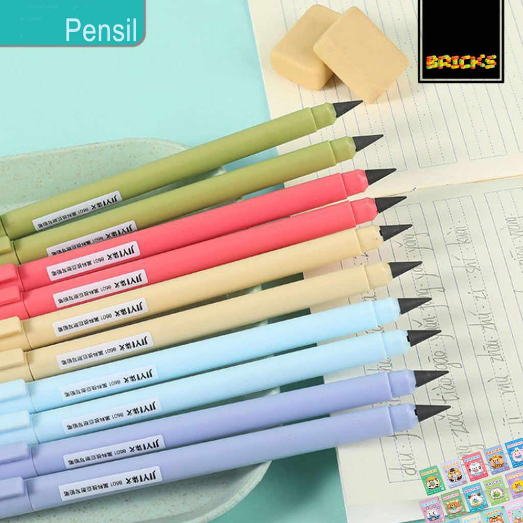 

Pensil Eternal Ga Bisa Habis Sketch Pencil Macaron Pensil Magic Abadi Tanpa Rautan Bisa Dihapus AT16