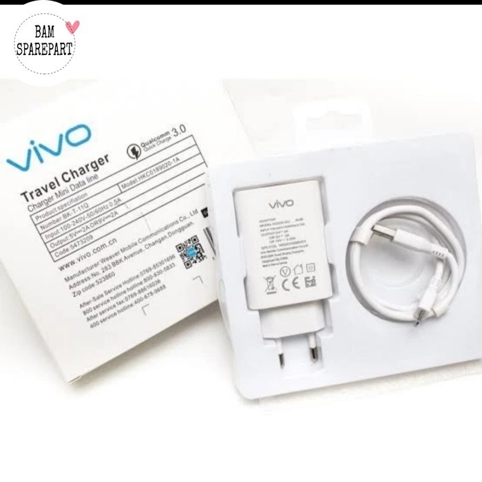Charger VIVO Y21L Y12i Original 100% Fast Charging Micro USB - Casan Vivo - Charger Hp