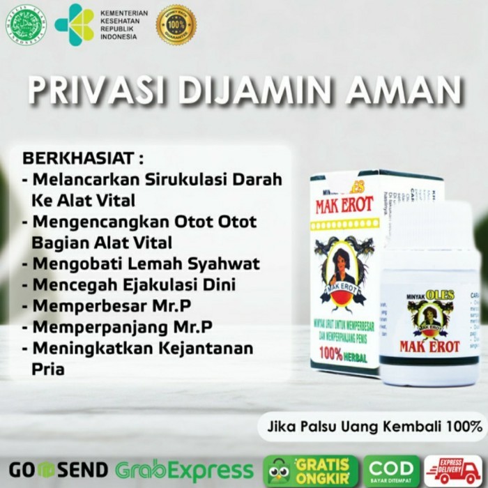 minyak urut mak erot asli original