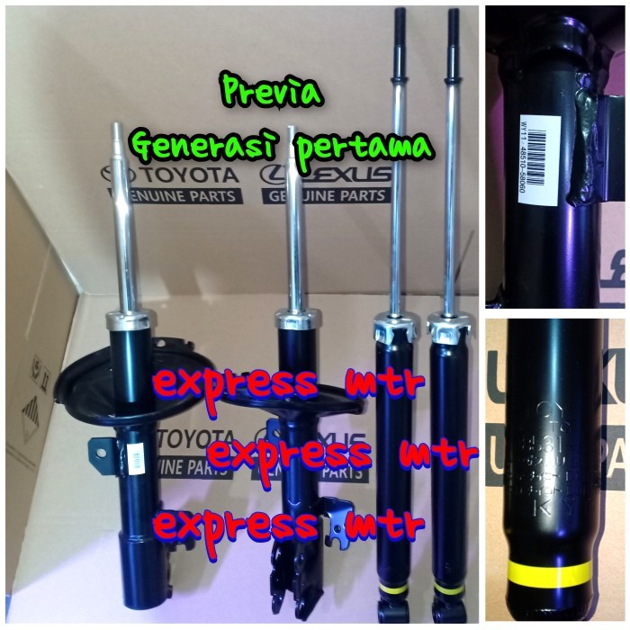

shock breaker absorber toyota previa gen 1 depan & belakang 2003-2008