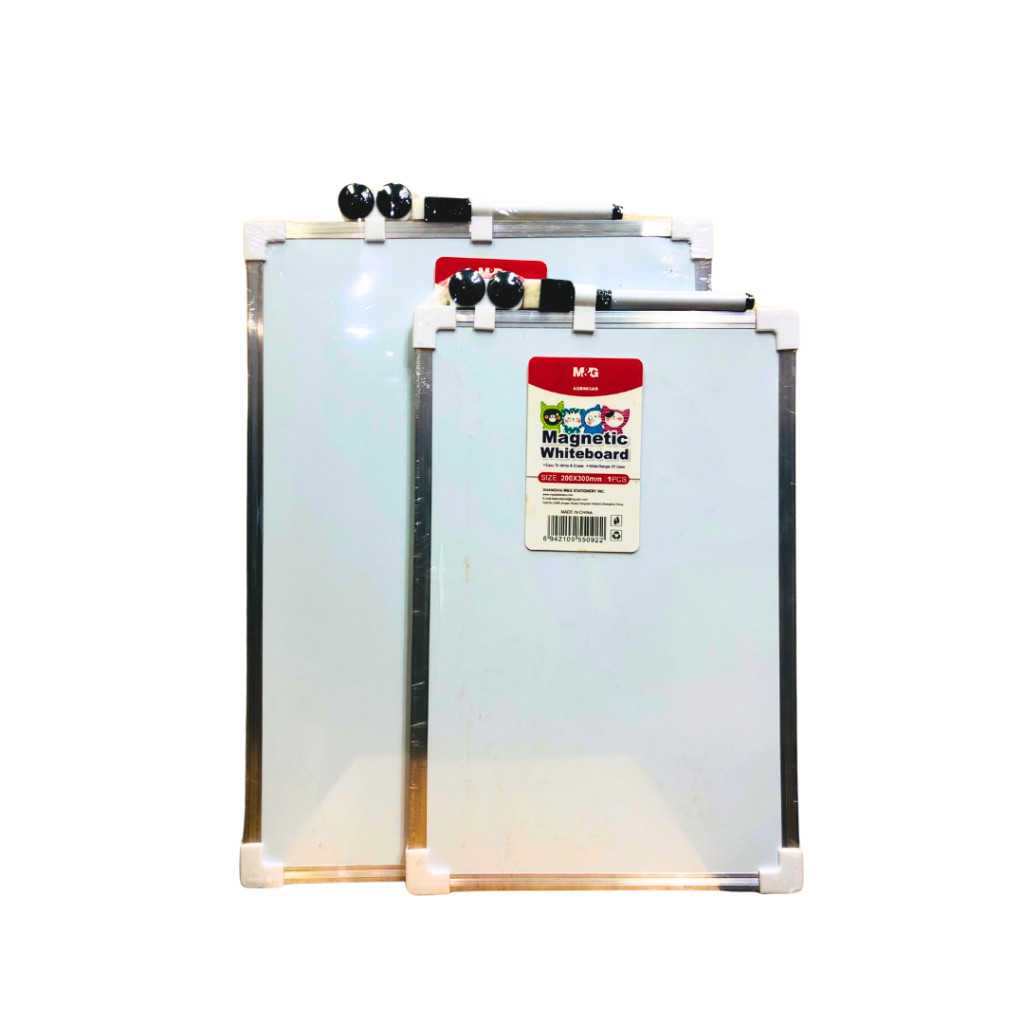

Set Papan Tulis Putih M&G #ADB983AS & ADB983AT Whiteboard Magnet Plus Spidol Hitam - Set SHESB