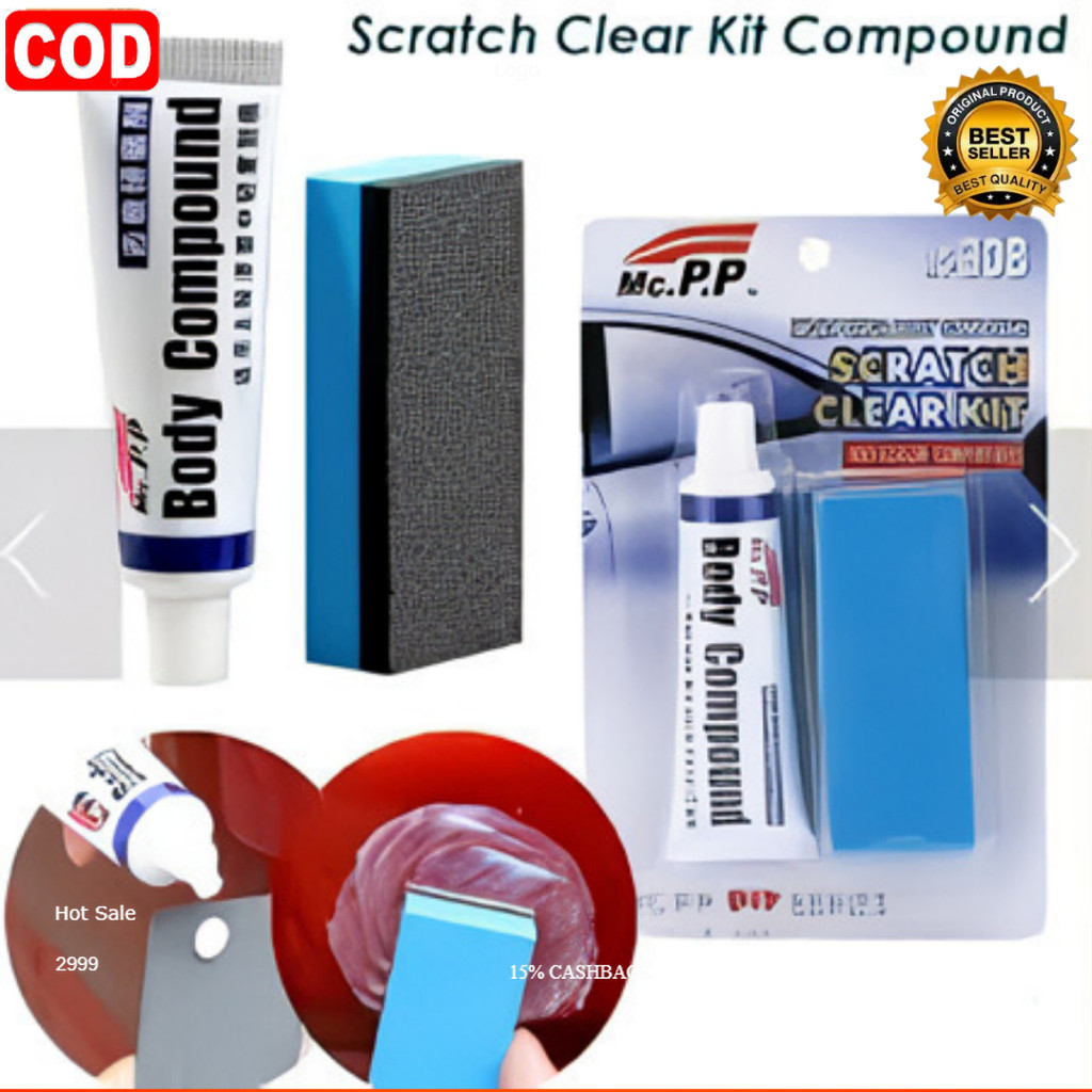 Penghilang Baret Lecet Mobil Compound Body Poles Kompon 100% Menghilangkan Goresan Penghilang Baret 