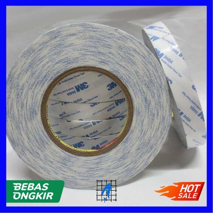 

Lakban Double Side Strong Sticky Glue Tape 50 meter - 5mm