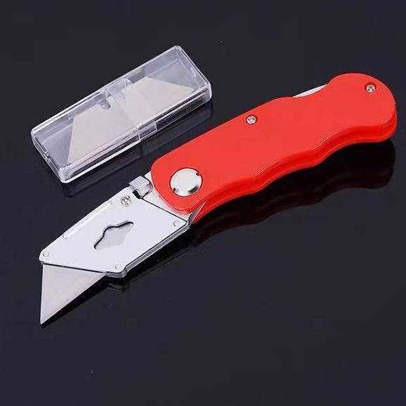 

Pisau Cutter Lipat Foldable Cutter Knife refil isi 5 pcs