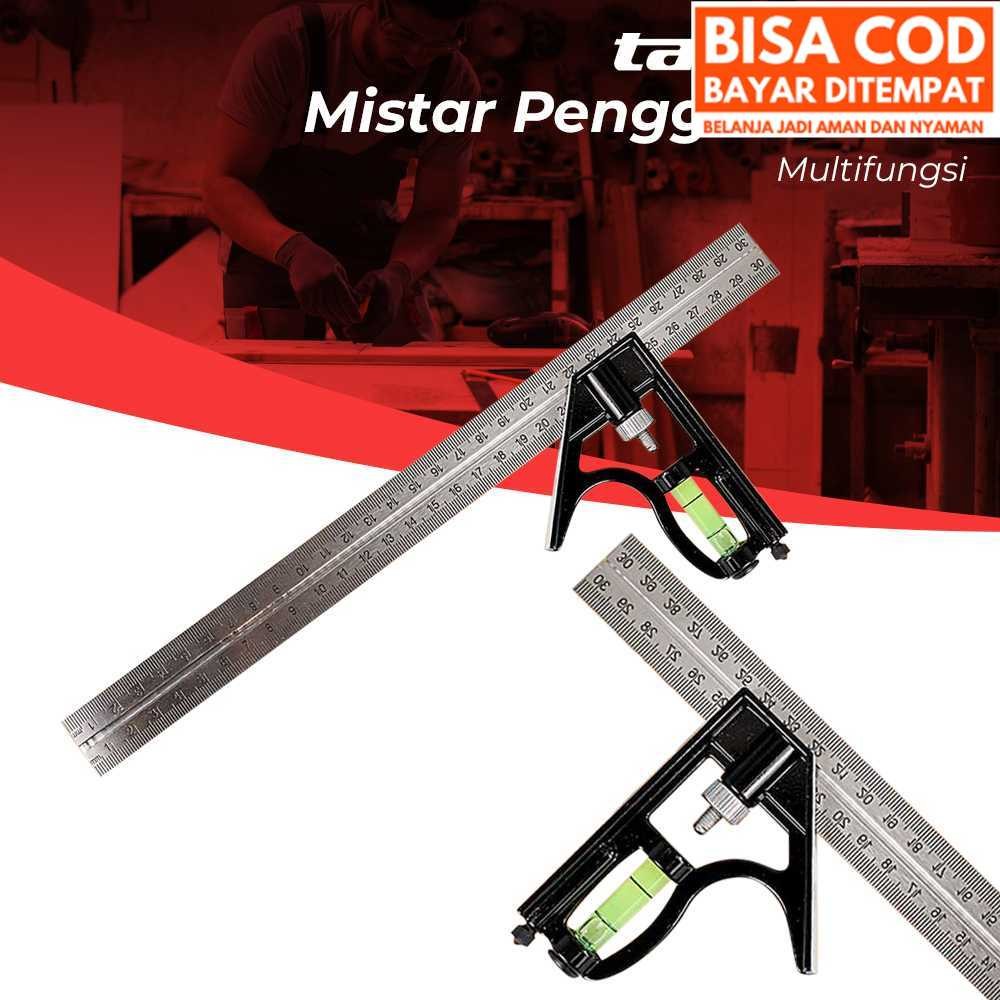 

[14-COD] Taffware Mistar Penggaris Siku Adjustable Angle Ruler Waterpass 305mm - ZEAST