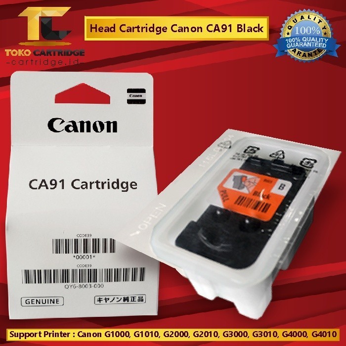 Cartridge Tinta Printer Canon CA91 Black ORI G1010 G2010 G3010 G4010 - ORI TANPA BOX