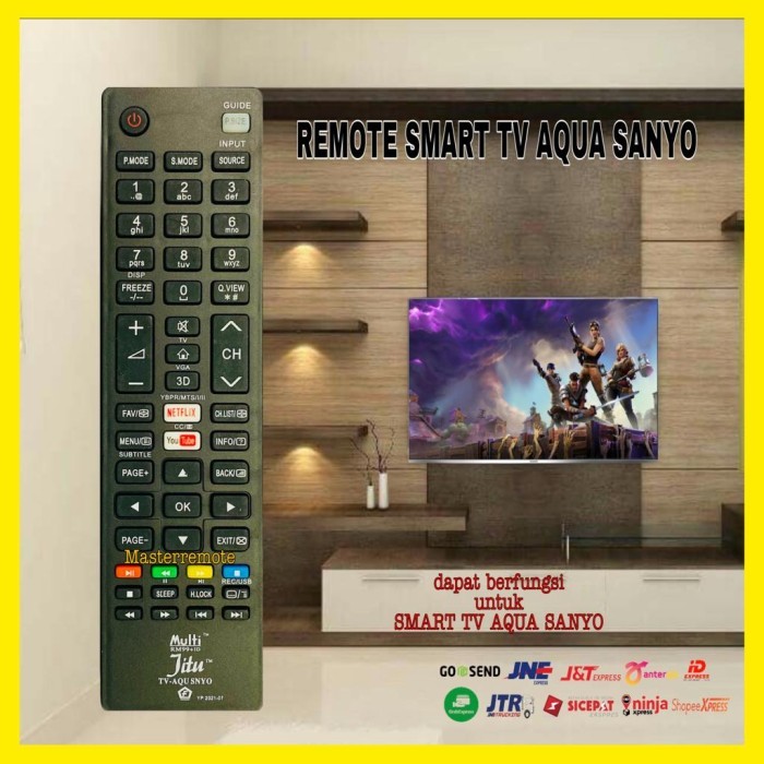 ES99 REMOT REMOTE TV AQUA SANYO LED SMART TV AQUA SANYO JITU