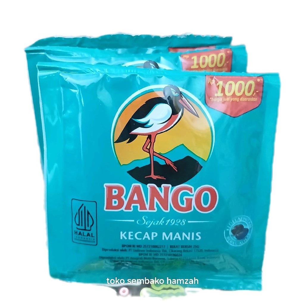 

Kecap Bango kecap manis 25g 12 sachet per renteng