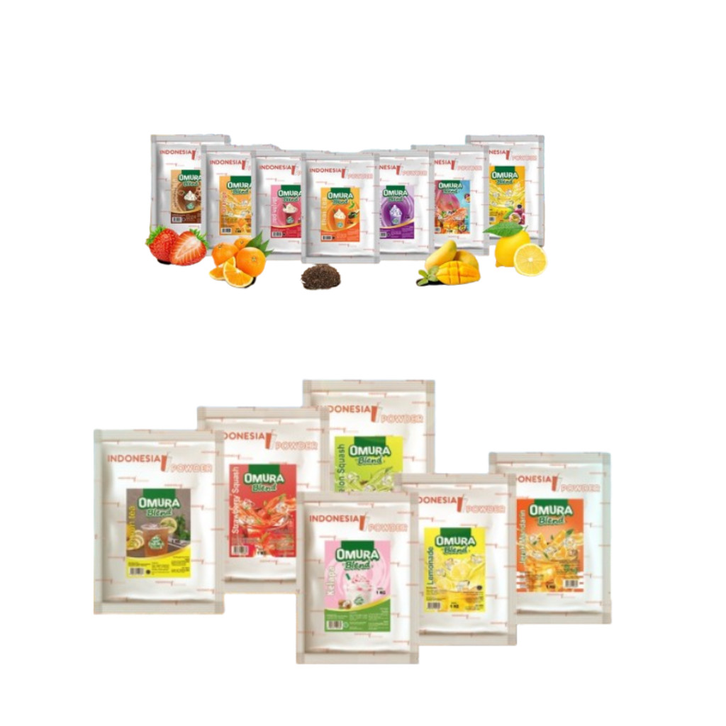 

OMURA Blend Bubuk Minuman Premium Instant Aneka Rasa Mix Gula Omura Powder 1 KG