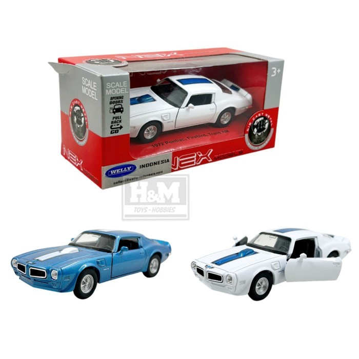 Diecast Welly NEX 1972 Pontiac Firebird Trans-AM - Mainan Mobilan