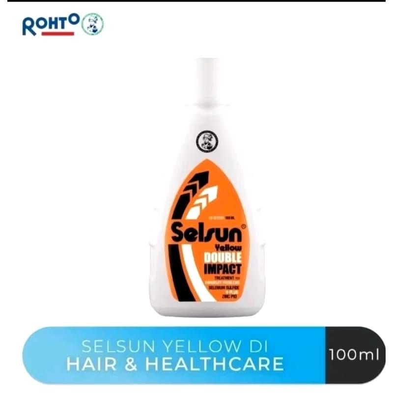 {UK BESAR} SELSUN Yellow Double Impact Shampoo 100ml