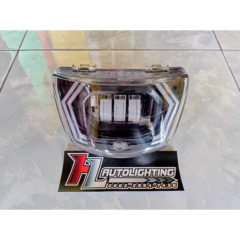 Custom lampu depan F1ZR Vega lama vegaR