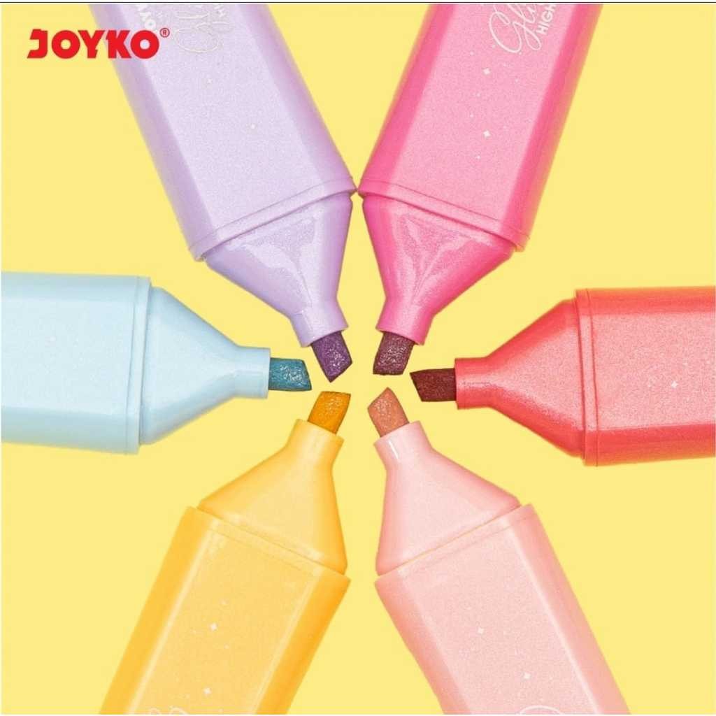 

Ay00! joyko highlighter glitter set 6 HL-86-6