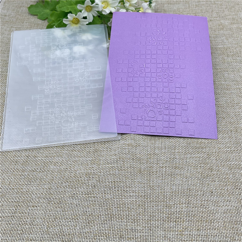 

Geometric square pattern Plastic Embossing Folders scrapbook album card packing decoration cutting dies paper craft stencils