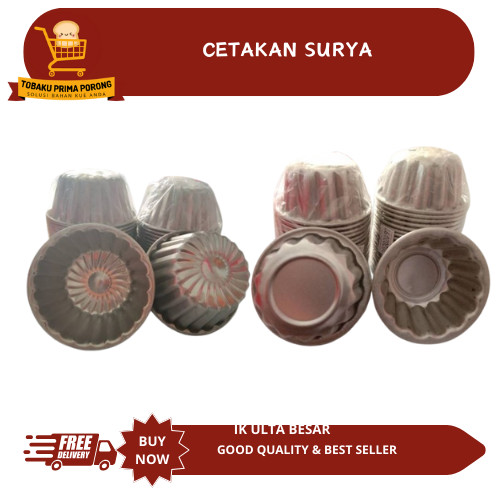 Cetakan surya (20202093) & (20202098) - cetakan kue bolu - cetakan brownies motif bunga