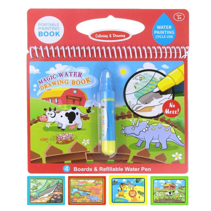 

Kids Water Coloring Book Children Water Coloring Book Creative Water Drawing Book Reusable Water Coloring Books For Kids