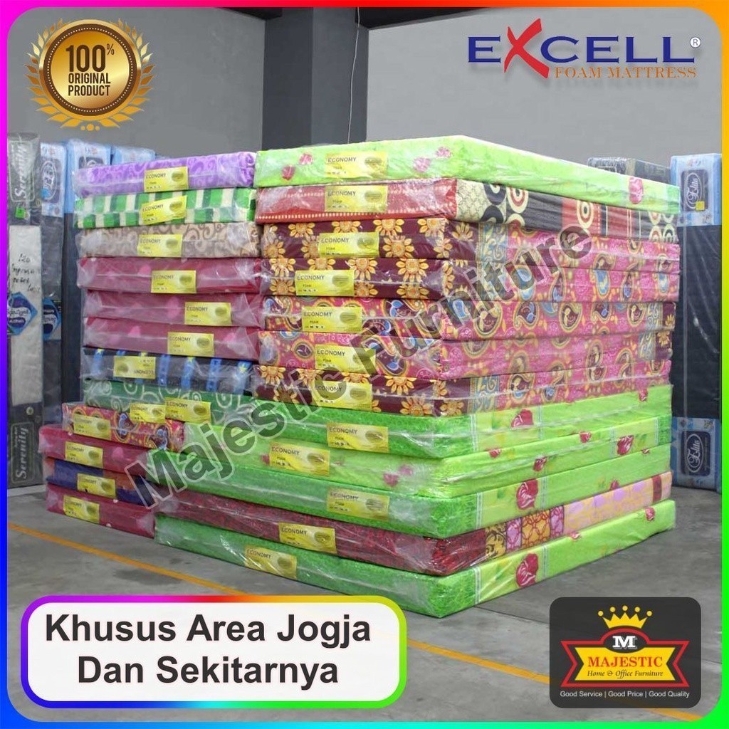 Kasur Busa Excell Economy - 90/100/120/140/160/180 - Tebel 14cm - Jogja