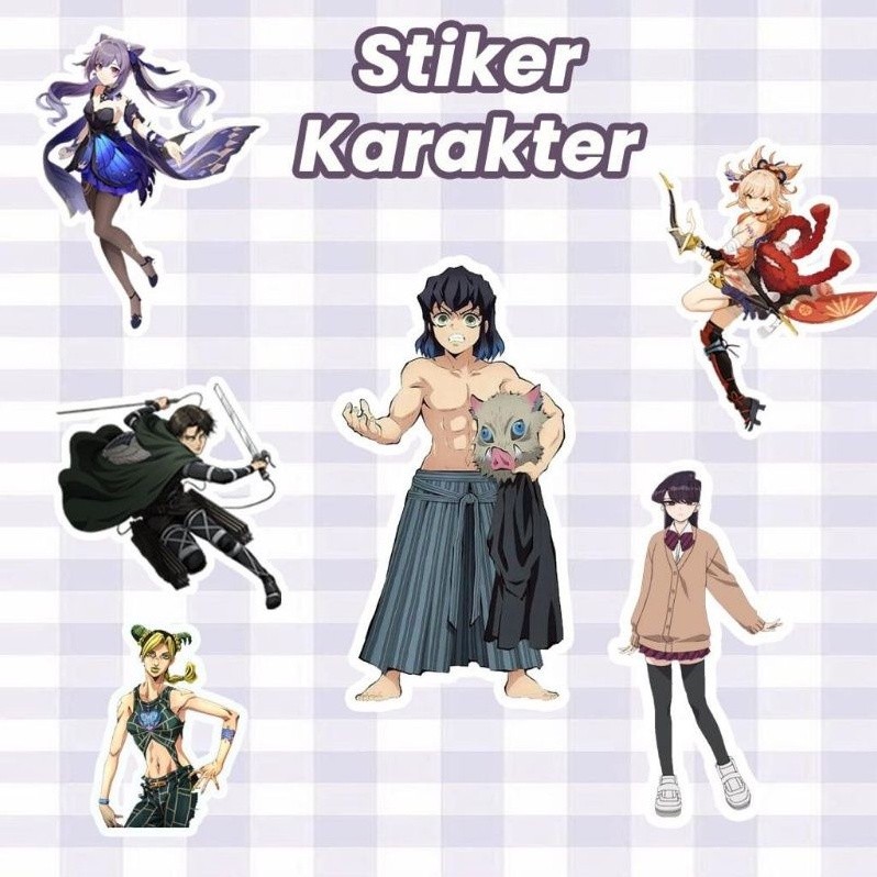 

STIKER CUSTOM KARAKTER ANIME KPOP VYNIL A3+ [FREE CUTING + DESAIN]