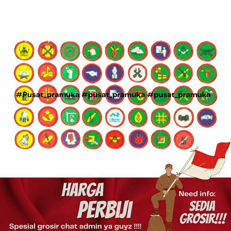 Bordir Logo bordir tkk pramuka penggalang purwa lengkap (bijian)