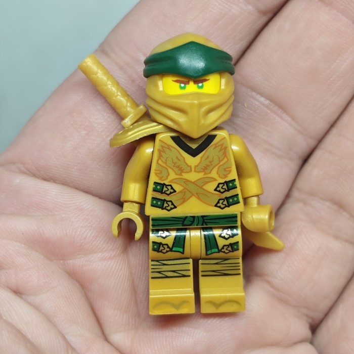Mini Figure Lego Ninjago Gold Llyod Garmado Golden Ninja from Playset 71742 Overlord Dragon Minifig 
