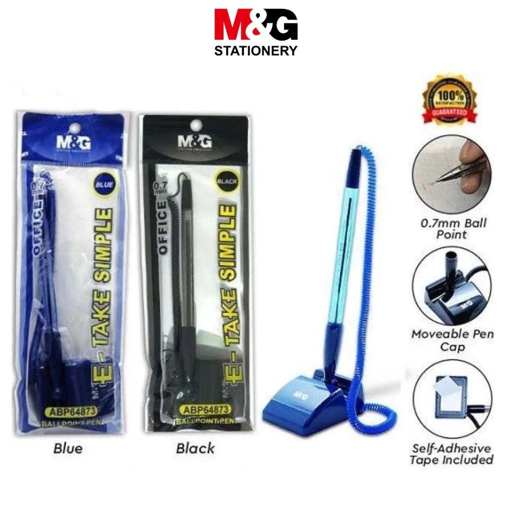 

Ballpoint Pen M&G Pulpen Meja #ABP64873 Tip 0.7 mm Tinta Hitam & Biru Pena Table- SHAGB