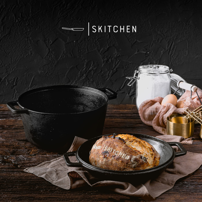 Denver Dutch Oven by SKITCHEN/Combo Dutch Oven/Cast Iron Kitchenware