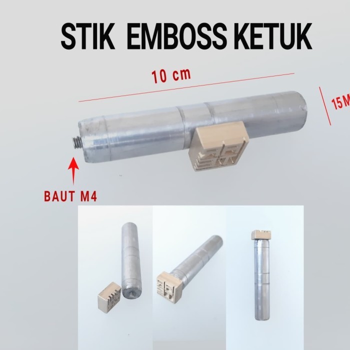 

stik punch plat stamp emboss ketuk atau ketok knock stamp - Baut M8