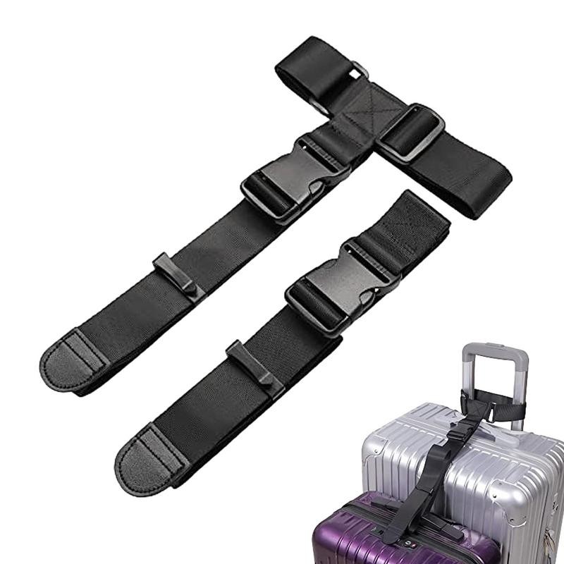 

Luggage Strap Two Add A Bag Luggage Belt Suitcase Strap Adjustable Travel Accessories For Luggage Connection Strap Functional