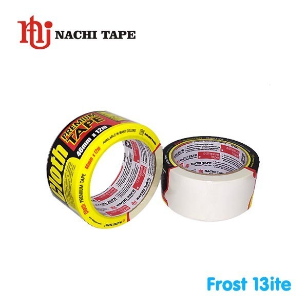 

Nachi Cloth Premium Tape / Lakban Isolasi Kain 46mm x 12m Putih White