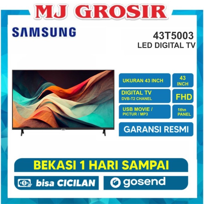 LED TV SAMSUNG 43" 43N5001 43 INCH USB MOVIE HD HDMI FULL HD - 43T5003 NEW, DUS BAWAAN