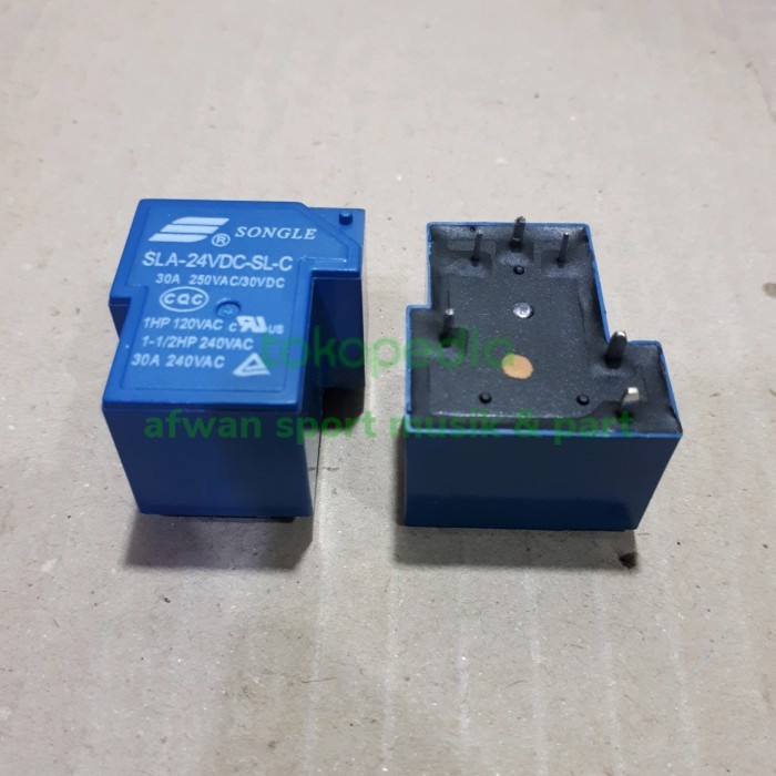 Relay Kodok /Songle 24 Volt Dc original 6pin .