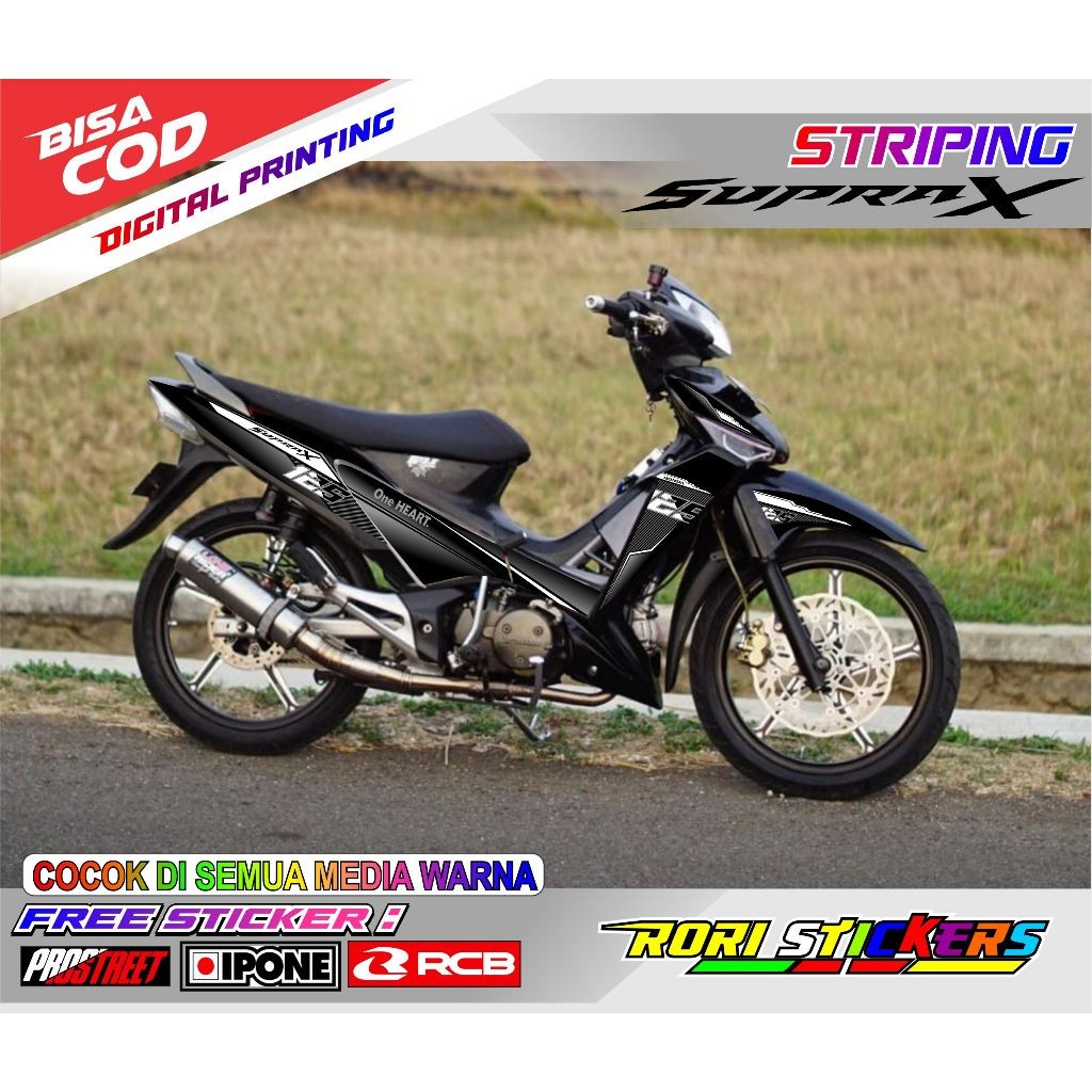 STRIPING VARIASI HONDA SUPRA X 125 / STICKER LIST VARIASI MOTOR SUPRA X 125