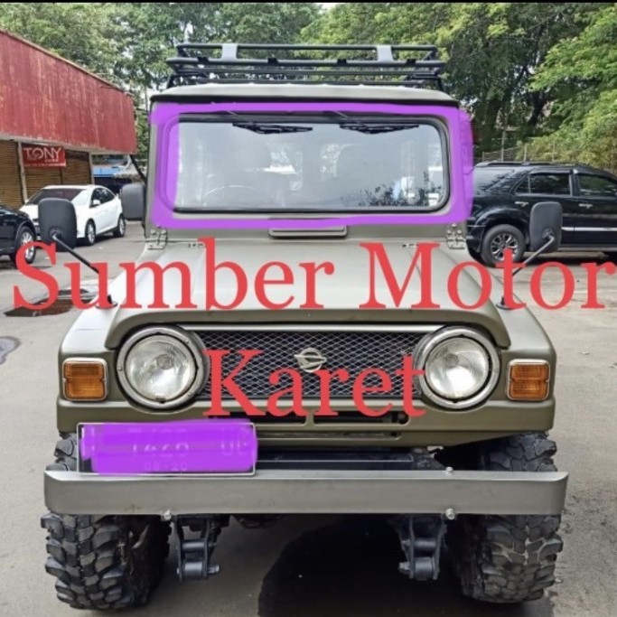 Karet Kaca Depan Taft F50/ Taft Kebo