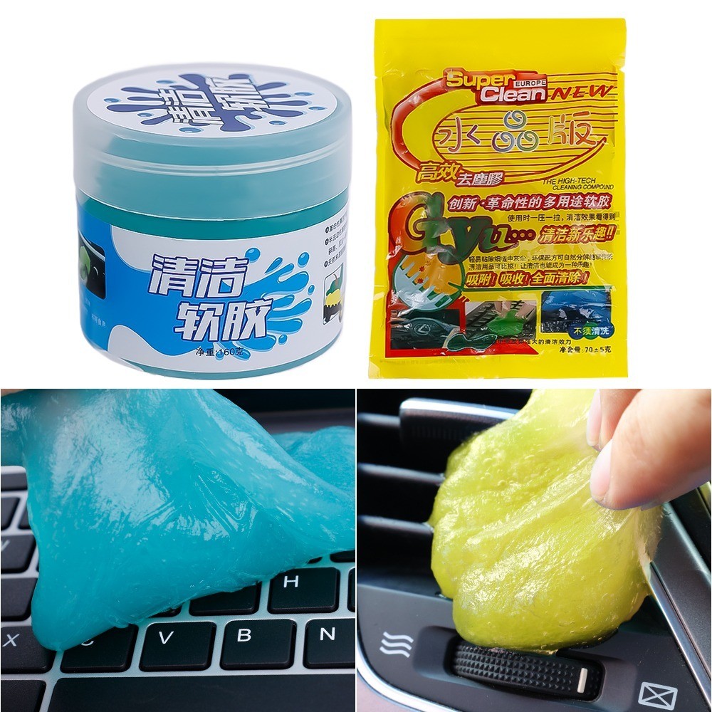 Car Cleaning Soft Glue Powder Cleaner Magic Cleaner Multifunctional Air Outlet Dashboard Keyboard Cr