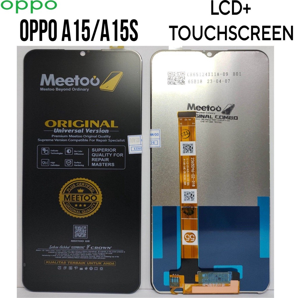 Lcd Touchscreen Oppo A15 / A15s ORIGINAL CROWN MEETOO FULLSET