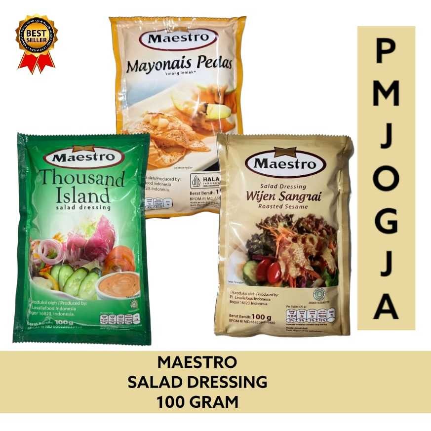 

MAESTRO salad dressing Mayonais Thousand Island Wijen Sangrai 100gr